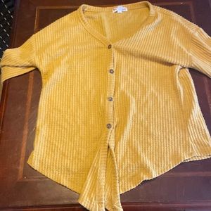 Yellow cardigan by love glam girl